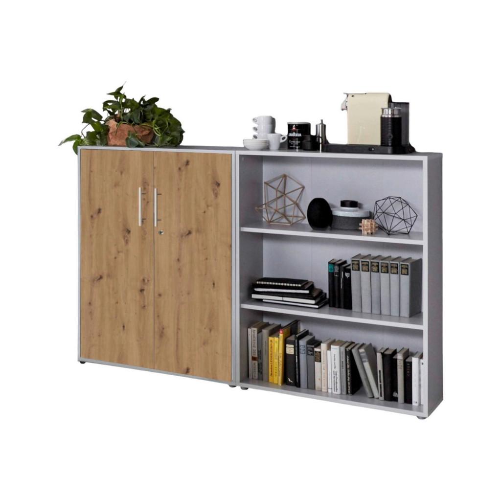 AKTENSCHRANK OFFICE EDITION-SW SET 1 NIEDR.