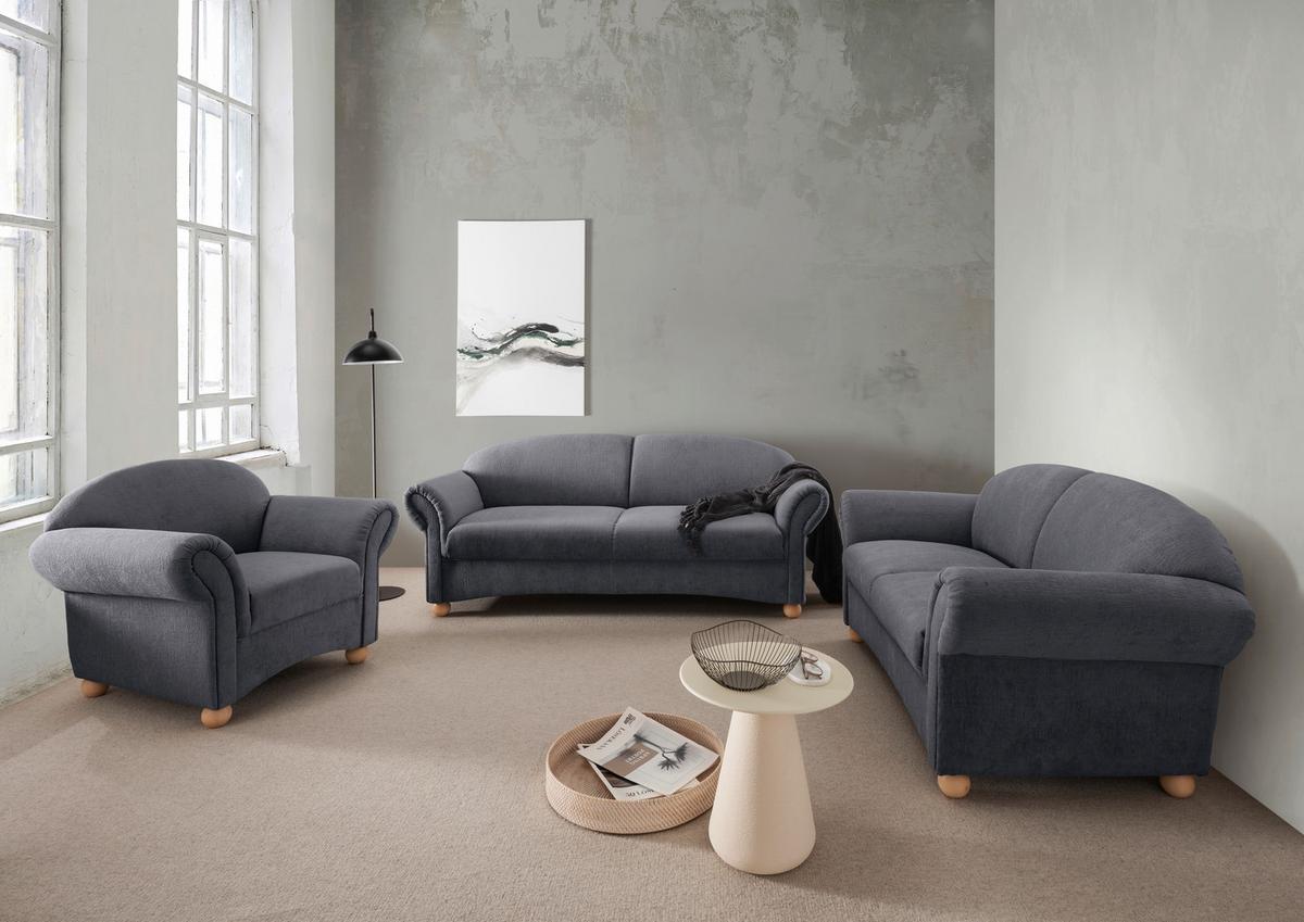 2-sitzer-sofa Torello Anthrazit B: 151cm - Wildeiche/Anthrazit, KONVENTIONELL, Textil (151/94/80cm) - Livetastic