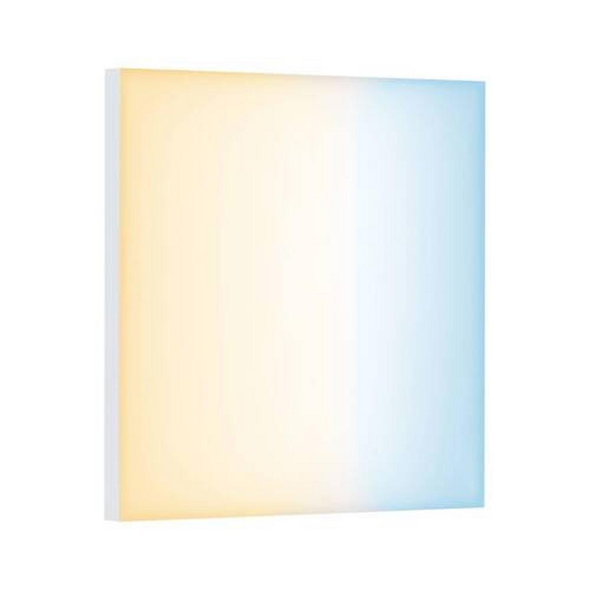 LED-Paneel L: 30 cm dimmbar - Weiß, Design, Metall (30/5,0/30cm) - Paulmann
