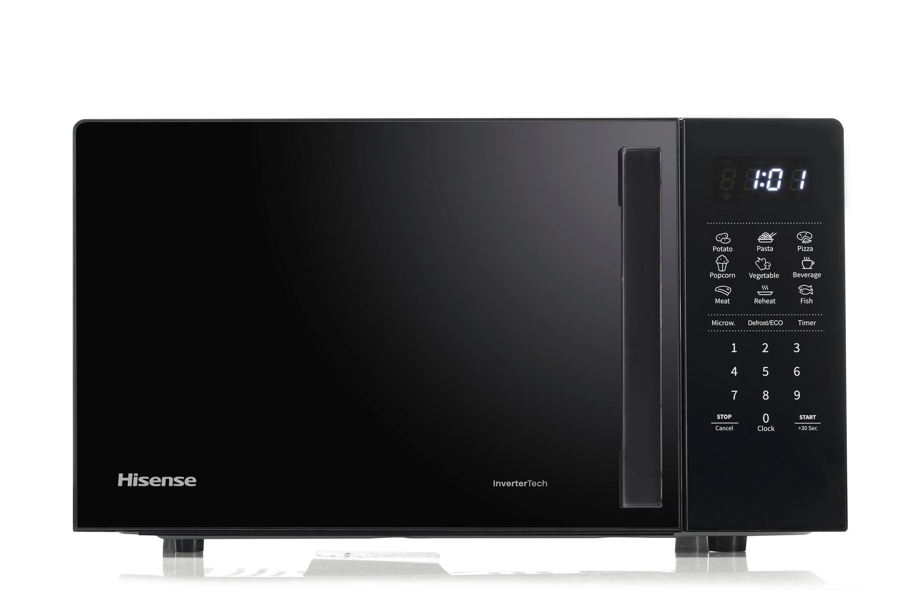 MIKROWELLE 700W, 20 Liter - Schwarz, Basics, Glas/Metall (45,5/26,1/32,6cm) - Hisense