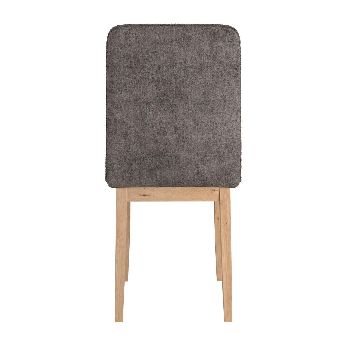 Stuhl Beluna Ii Webstoff Grau, B: 47cm - Eichefarben/Grau, KONVENTIONELL, Holz/Textil (47/91/44cm) - James Wood