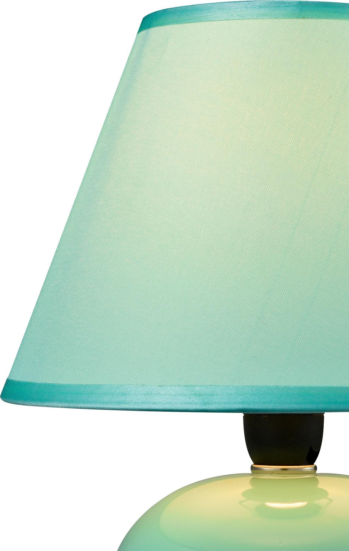 Tischlampe Cindy Pastellgrün mit Kugel-Keramikfuß - Detailansicht Fuß, Kugel, Keramik, Pastellgrün Tischlampe Cindy Pastellgrün mit Kugel-Keramikfuß - Detailansicht Fuß, Kugel, Keramik, Pastellgrün