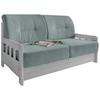 Schlafsofa Camino Weiß/Hellblau B: 154 cm - Weiß/Hellblau, MODERN, Holz/Textil (154/88/90cm) - Livetastic