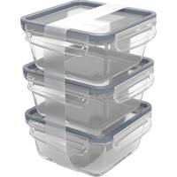 Frischhaltedose Transparent B: 16,5 Cm - Blau/Transparent, Basics, Glas/Kunststoff (16,5/16,5/22,8cm) - Rotho