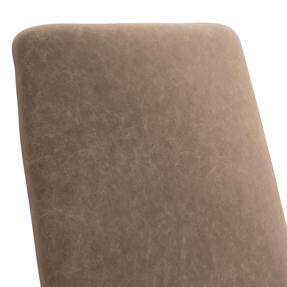 Stuhl Kian Webstoff braun, B: 46 cm - Schwarz/Braun, Trend, Textil/Metall (46/88/63cm)