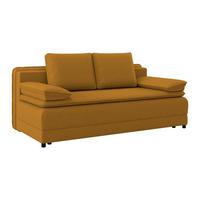 Pohovka s funkciou žltá farba - čierna/žltá, Modern, textil/plast (202/73-92/105cm) - Luca Bessoni