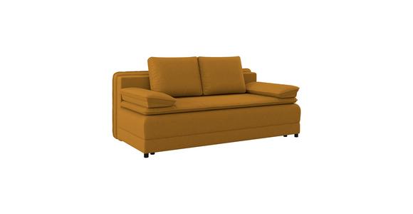 Schlafsofa Alice - Gelb/Schwarz, MODERN, Textil (202/73-92/105cm) - Luca Bessoni