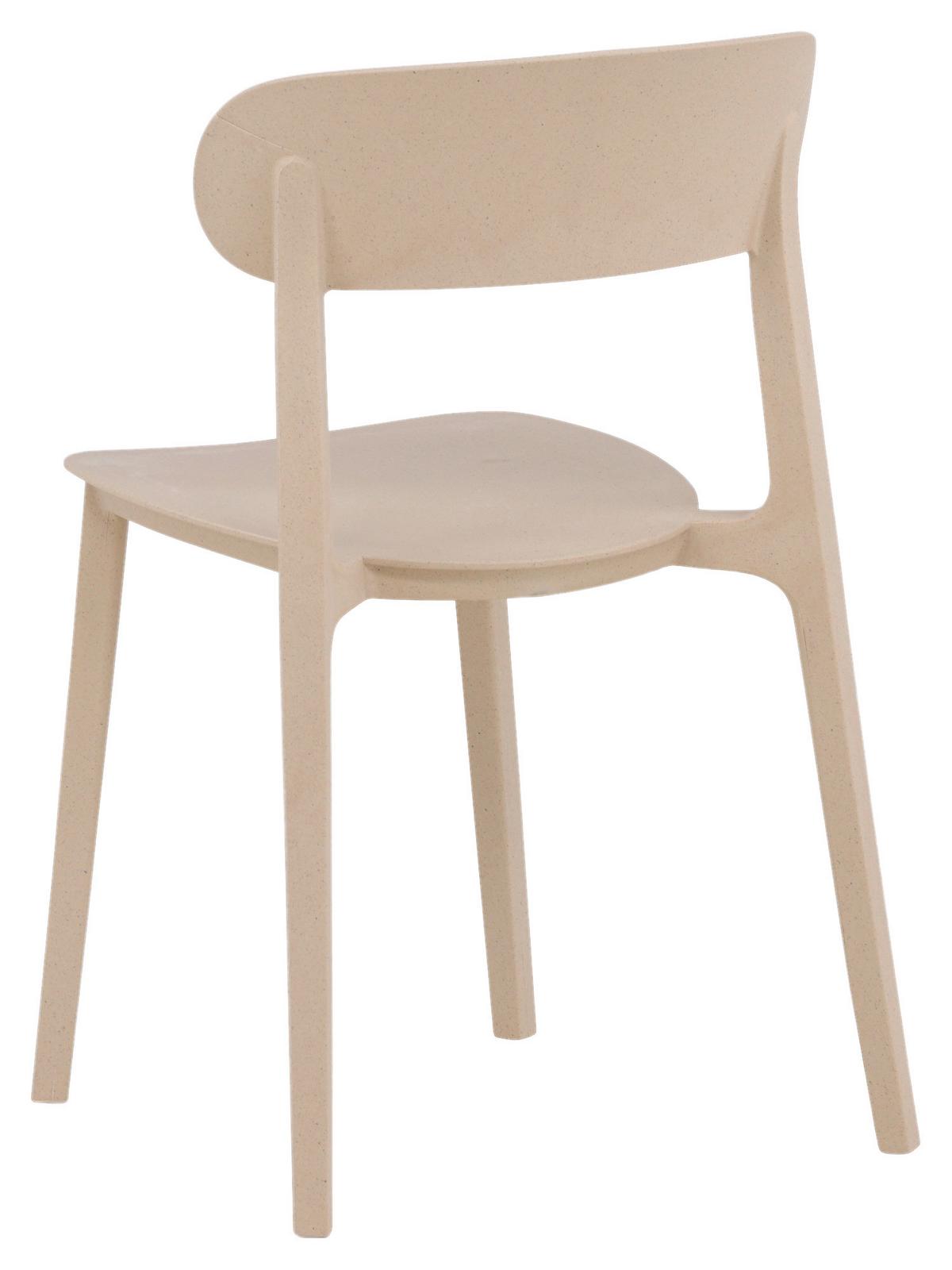 Stuhl-Set Åstol - Beige, Design, Holz/Kunststoff (50/78,5/52cm) - Livetastic