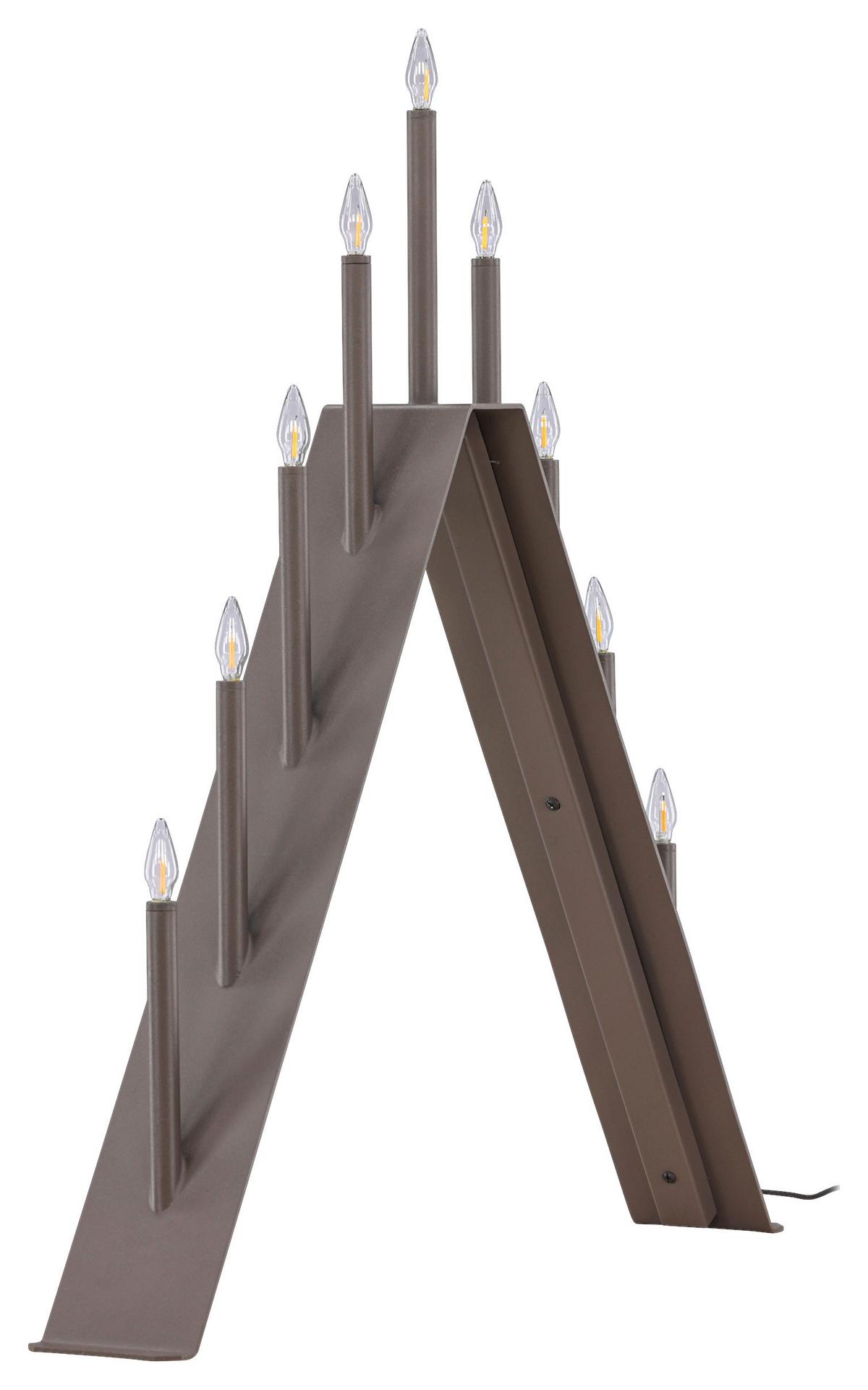 Weihnachtspyramide Are - Braun, Basics, Metall (64/64/9cm) - P & B