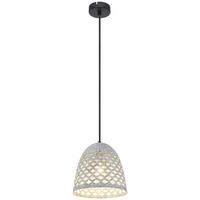 Hängeleuchte Vision H: 120 Cm 1-Flammig, Schwarz/grau - Schwarz/Grau, Basics, Textil/Metall (20/120cm) - Globo