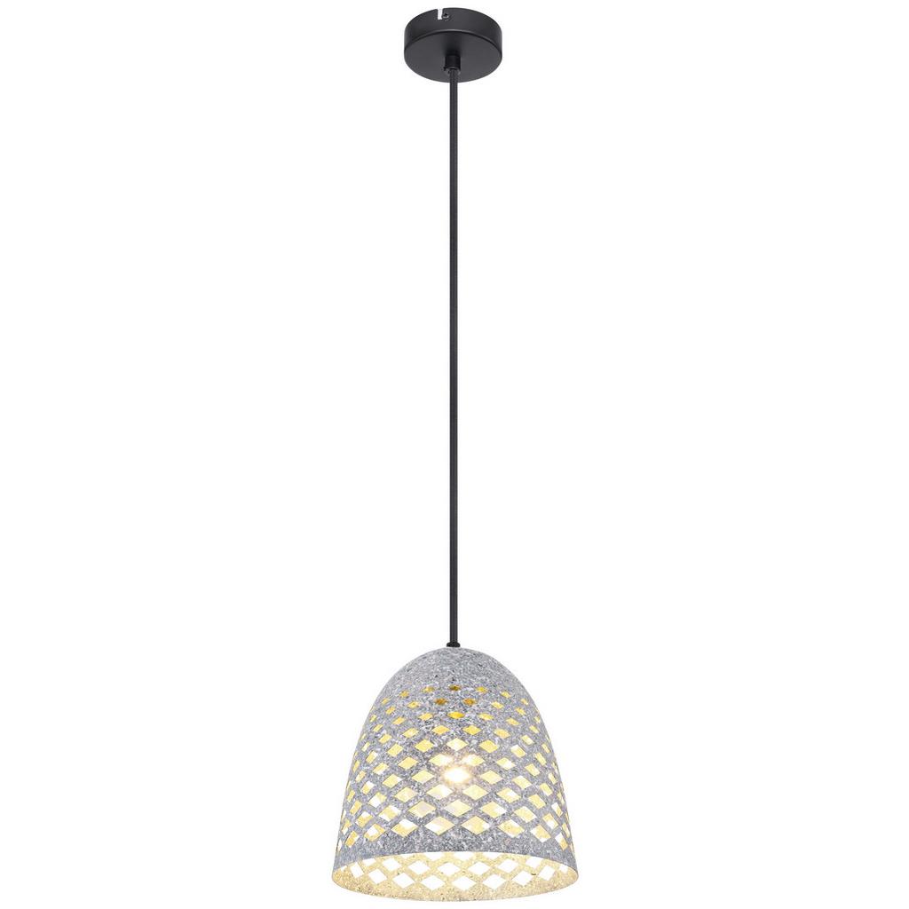 Hängeleuchte Vision H: 120 Cm 1-Flammig, Schwarz/grau