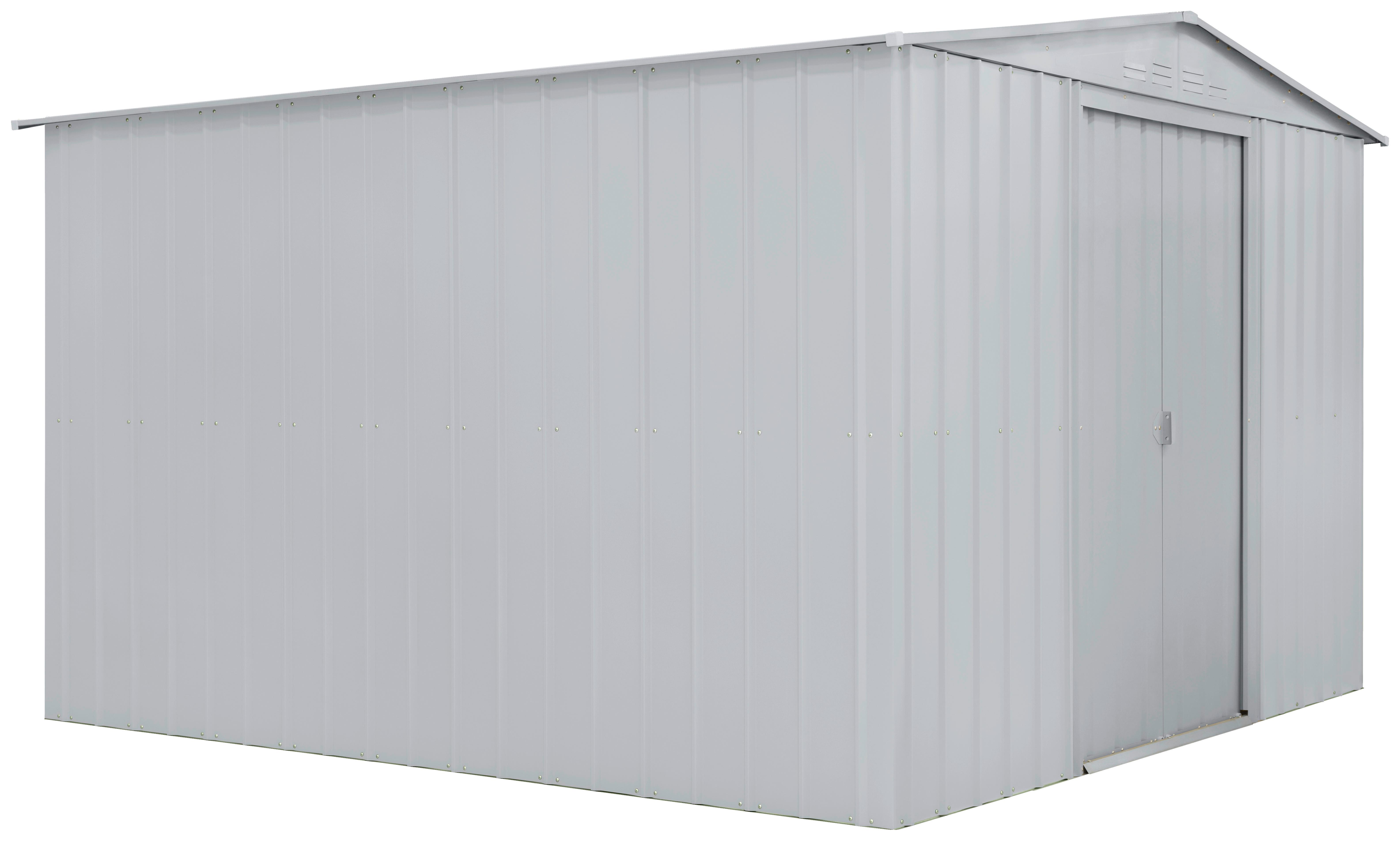 Gerätehaus ohne Boden 308x220x309 - Silberfarben, Basics, Metall (308/220/309cm)