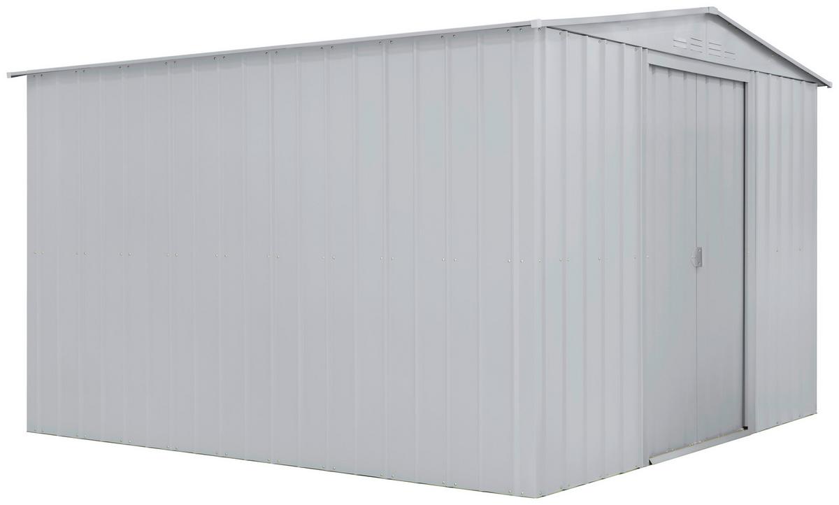 Gerätehaus ohne Boden 308x220x309 - Silberfarben, Basics, Metall (308/220/309cm)