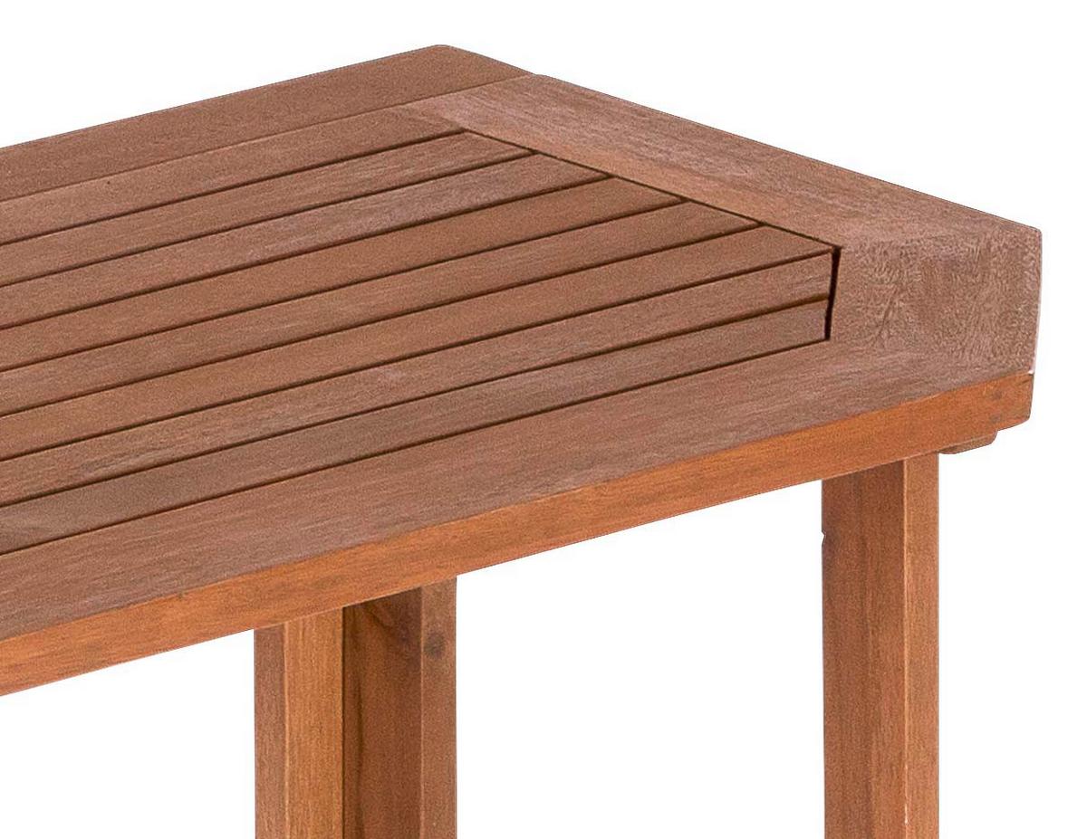 Gartengarnitur 2-Tlg. Echtholz Gartenset - Naturfarben, KONVENTIONELL, Holz - Gardenson