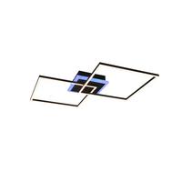 Led-deckenleuchte Arribo L: 61 Cm Mit Farbwechsler - Schwarz, Basics, Metall (61/61/8cm)