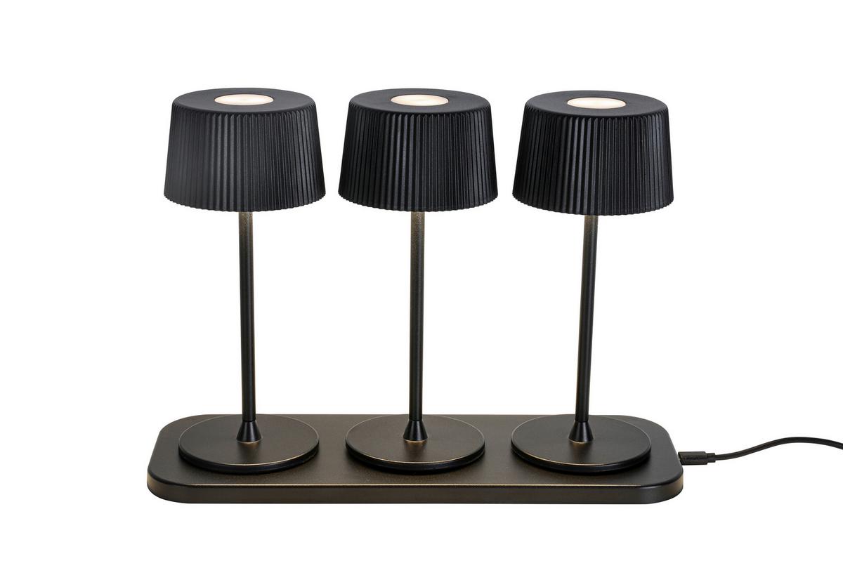 NABÍJATEĽNÁ STOLNÁ LAMPA THREMO - čierna/biela, Modern, kov/plast (11/30/21,1cm) - Mömax