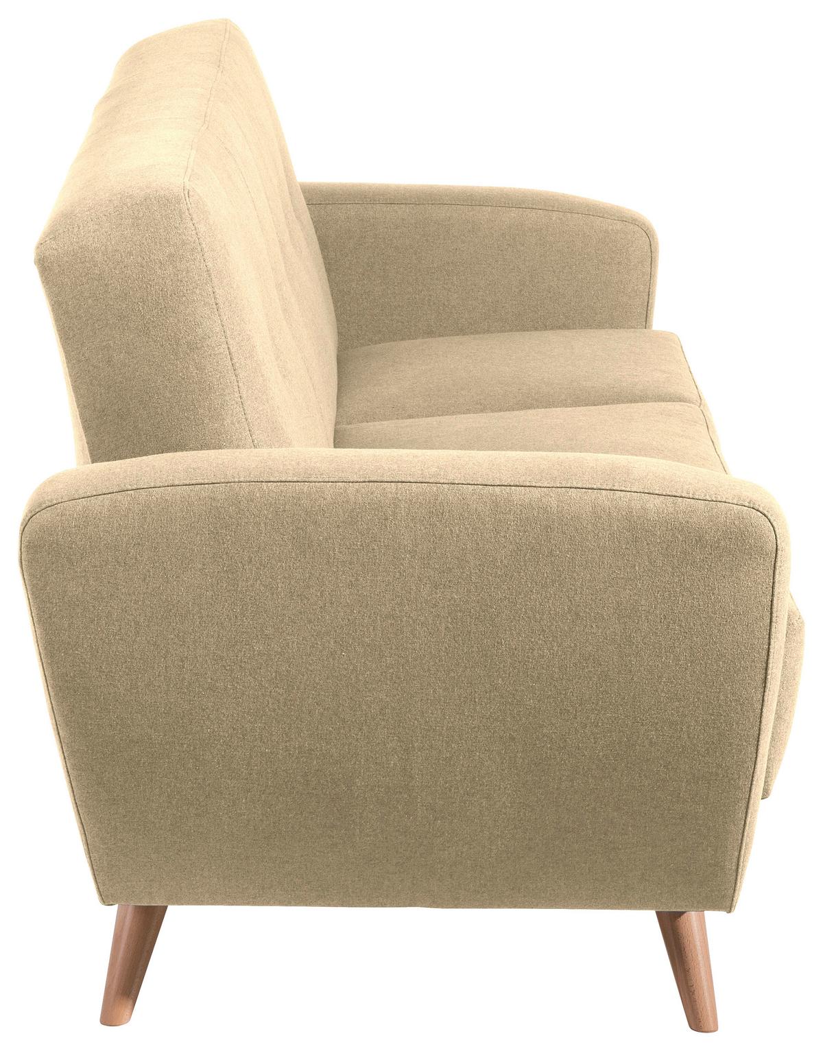 3-sitzer-sofa Jerry Beige - Beige/Naturfarben, Design, Textil (208/85/82cm) - Max Winzer