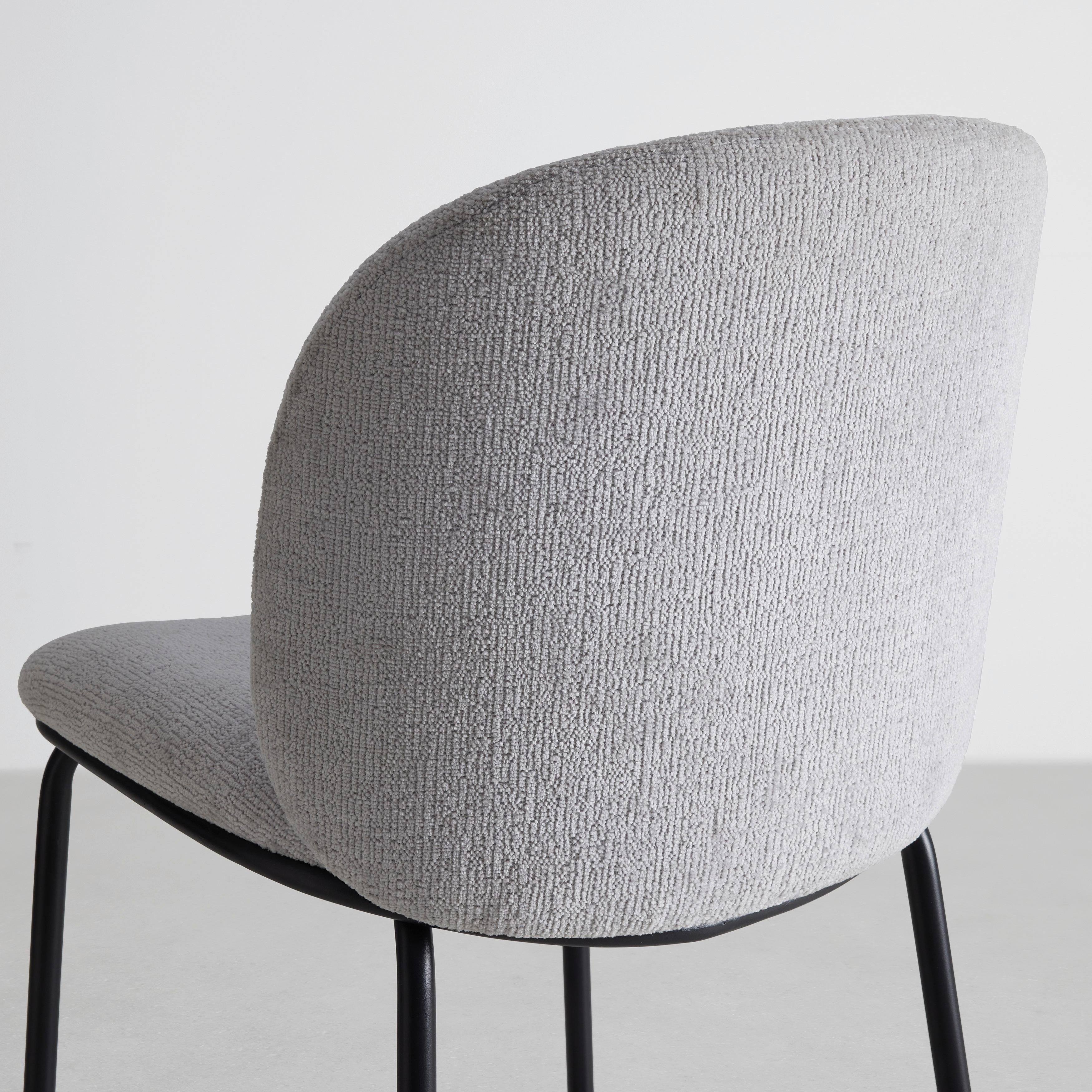 BAROVÁ STOLIČKA MALEA - čierna/svetlosivá, Modern, kov/drevo (46/103/53cm) - Bessagi Home