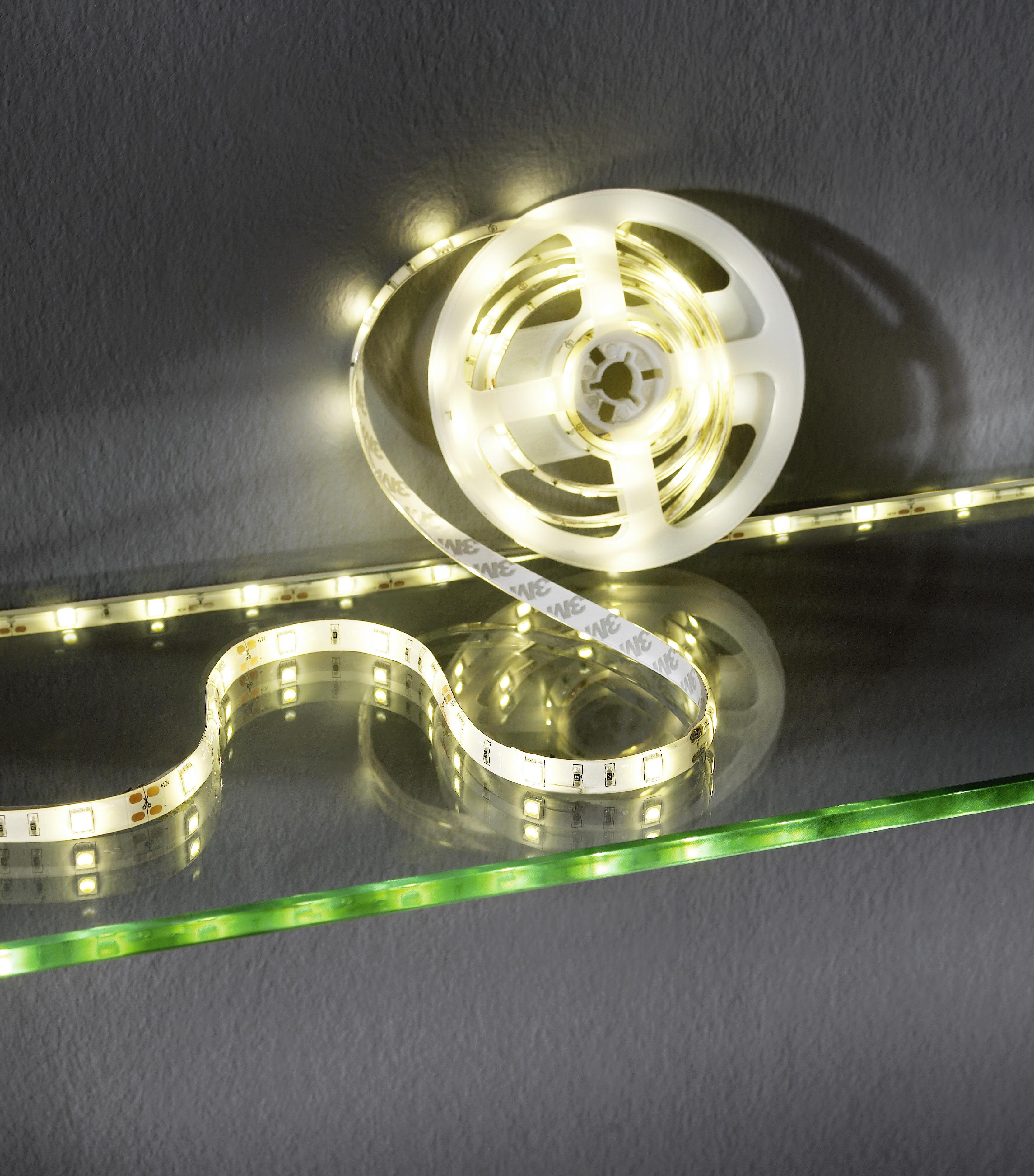 LED-Stripe 300 cm Warmweiß - Basics, Kunststoff (300/1/0.3cm) - Globo