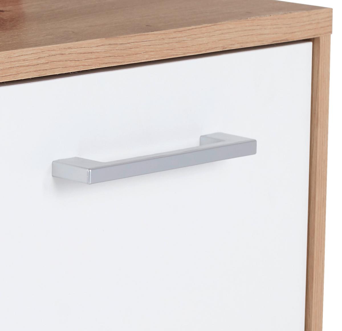 Éjjeliszekrény Box - tölgyfa színű/fehér, Modern, faalapú anyag (50/37/50cm) - Ondega