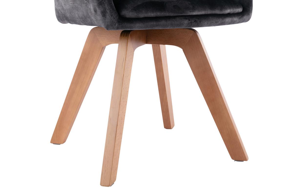 Esszimmerstuhl Klara Anthrazit /eichefarben 2-Er Set - Eichefarben/Anthrazit, Basics, Holz/Textil (52/89/63,5cm) - MID.YOU