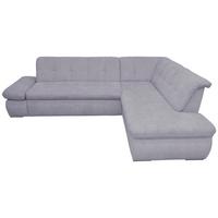 Ecksofa Mit Armteilverstellung Moric Grau Mikrofaser - Chromfarben/Grau, KONVENTIONELL, Textil (273/216cm) - MID.YOU