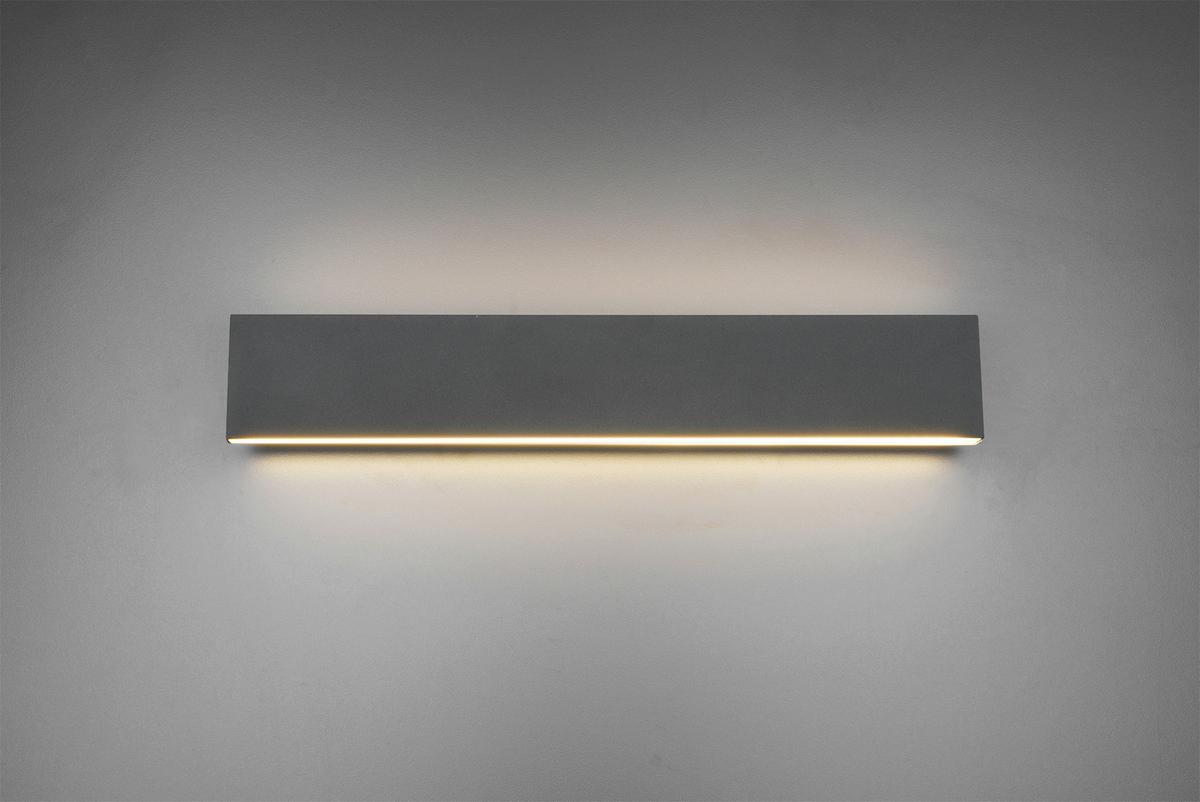 Led-wandleuchte 225174742 Concha - Anthrazit, KONVENTIONELL, Kunststoff/Metall (47/8/4,5cm) - Trio Leuchten
