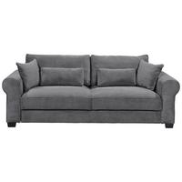 3-sitzer-sofa Mit Schlaf- Funktion Angelina Anthrazit - Anthrazit/Schwarz, Basics, Textil (250/95/125cm) - MID.YOU