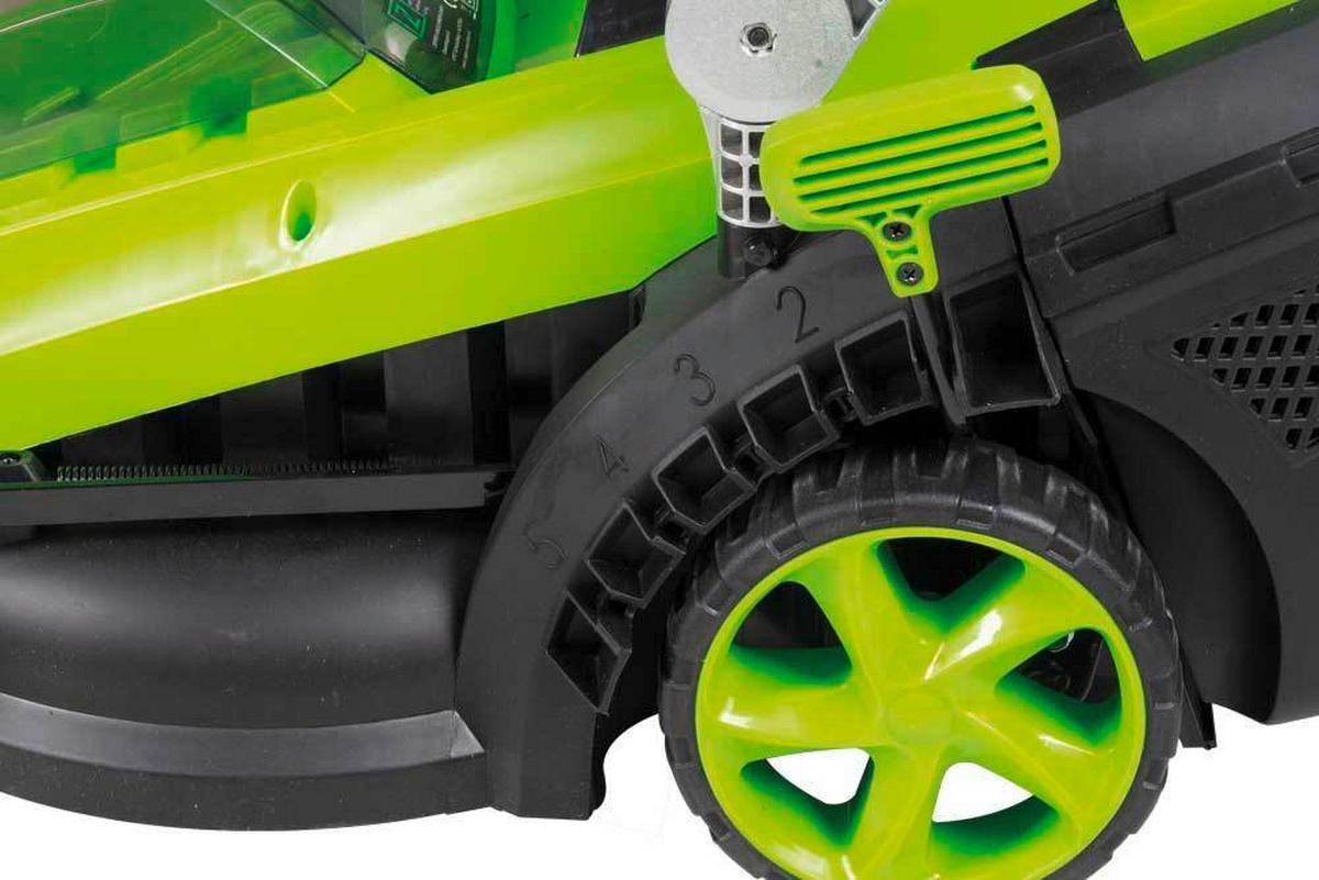 Akku Rasenmäher 37 cm Schnittbreite - Grün, Basics, Kunststoff/Metall (43/76,5/49cm) - Zipper