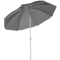 Sonnenschirm Sophie II DM: 180 H: 190 cm Anthrazit - Anthrazit/Rot, KONVENTIONELL, Textil/Metall (180/190cm) - Ondega
