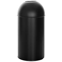 Abfallsammler Clean Or - Silberfarben/Schwarz, Basics, Metall (35,5/72/35,5cm) - MID.YOU
