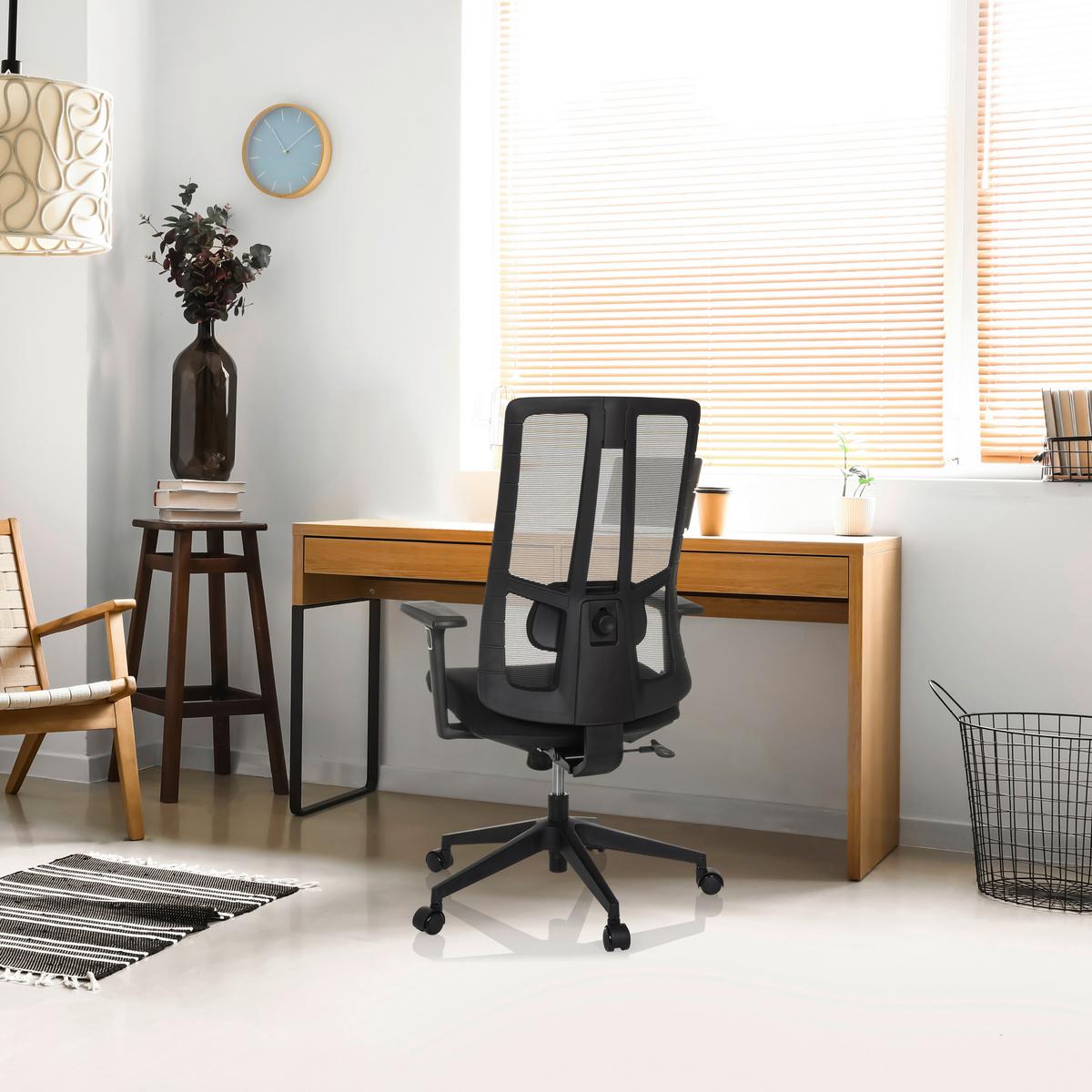 Drehstuhl Tramore Base Schwarz B: 67 Cm - Schwarz, MODERN, Kunststoff/Textil (67/108/60cm) - MID.YOU