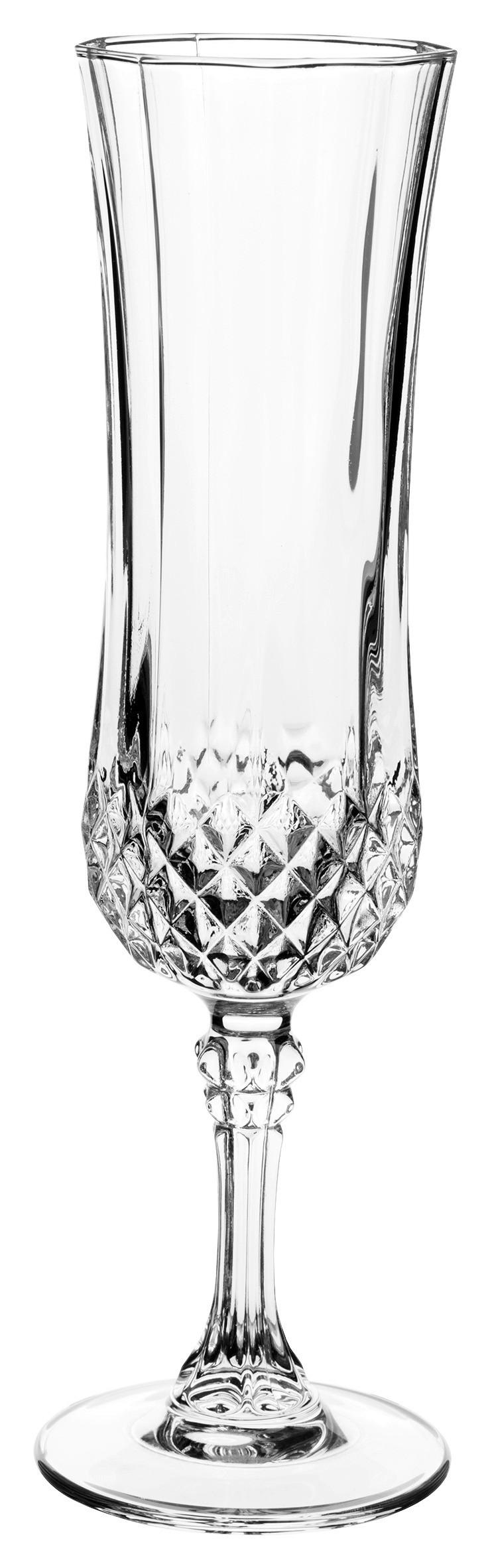 Sektgläser Longchamp 6tlg Je ca. 140 ml Transparent - Transparent, Basics, Glas (140ml) - Mäser