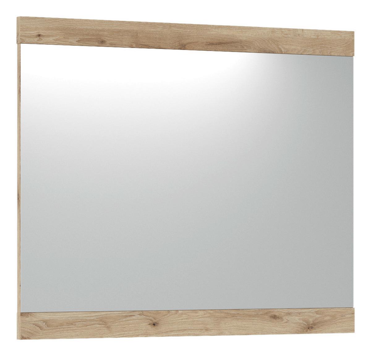 Spiegel Spring Anthrazit/eiche Dekor B: 86 Cm - Eichefarben, MODERN, Glas/Holzwerkstoff (86/72/2,2cm)