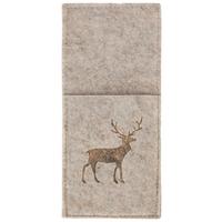 Bestecktasche Deer - 4er Pack - Grau, ROMANTIK / LANDHAUS, Textil (10/22cm) - James Wood