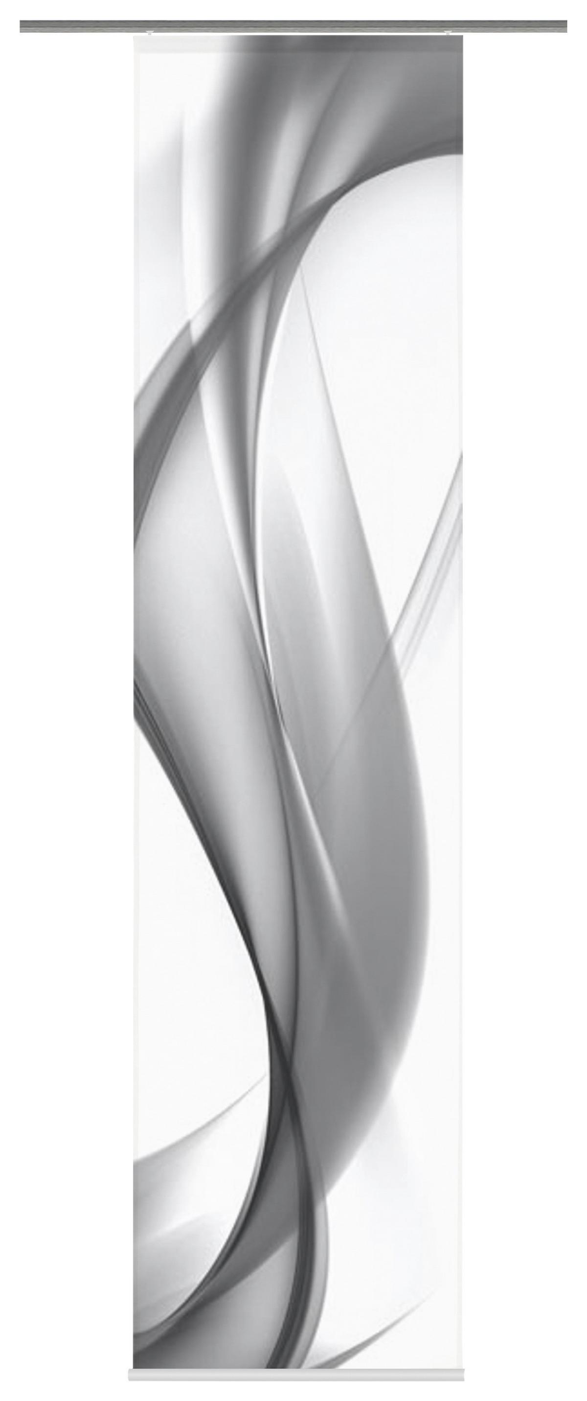 Vorhang mit Paneelwagen Redfield B: 60cm, Grau - Grau, Basics, Textil (60/245cm)