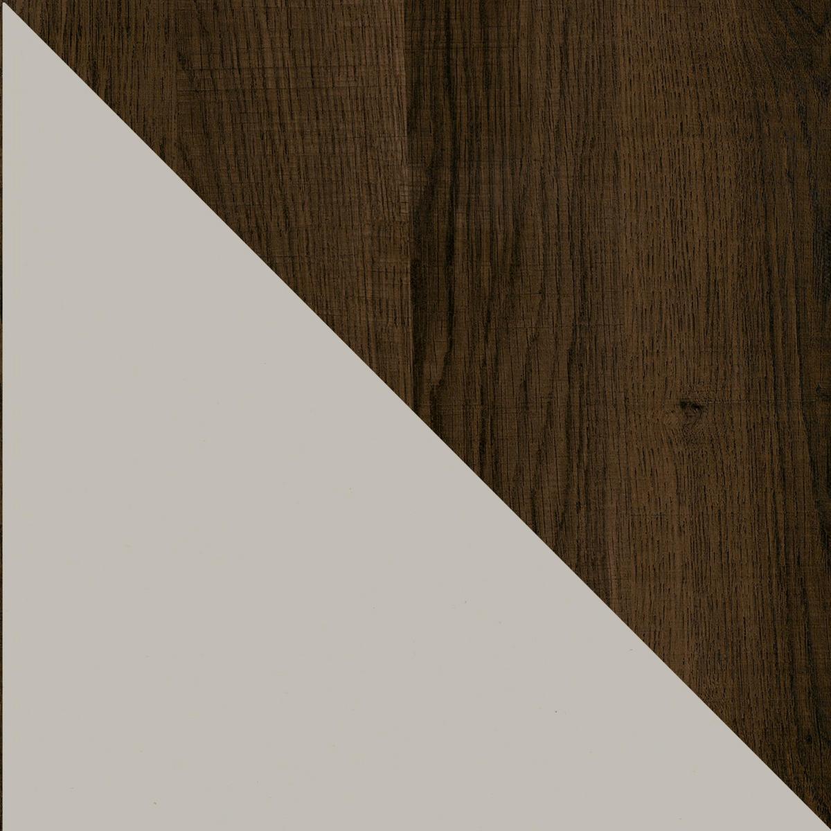 Schreibtisch Concord Grau, Eichefarben 104 cm - Eichefarben/Eiche grau, Design, Holzwerkstoff/Metall (104/77/49cm) - MID.YOU