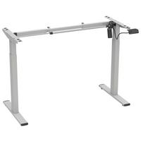 Tischgestell E-Lona Silberfarben B: 92 cm - Silberfarben, Design, Metall (92/71/48cm) - MID.YOU