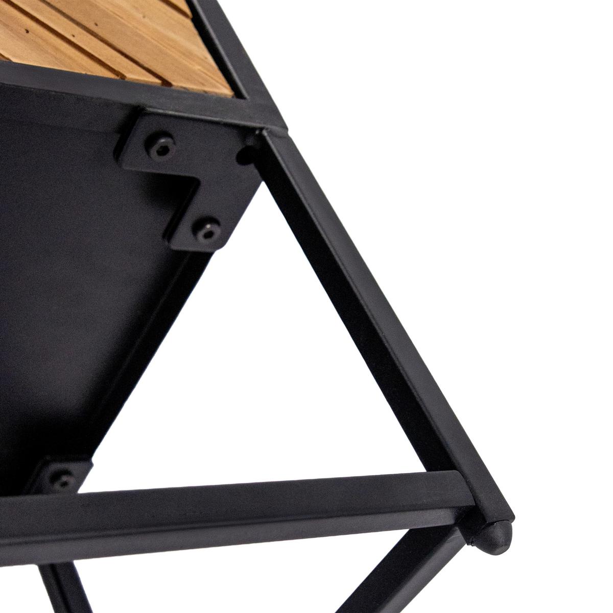 Sideboard Snatjago Black Sun L Dunkelbraun B: 63 Cm - Dunkelbraun/Schwarz, MODERN, Holz/Metall (63/70,5/32cm) - MID.YOU