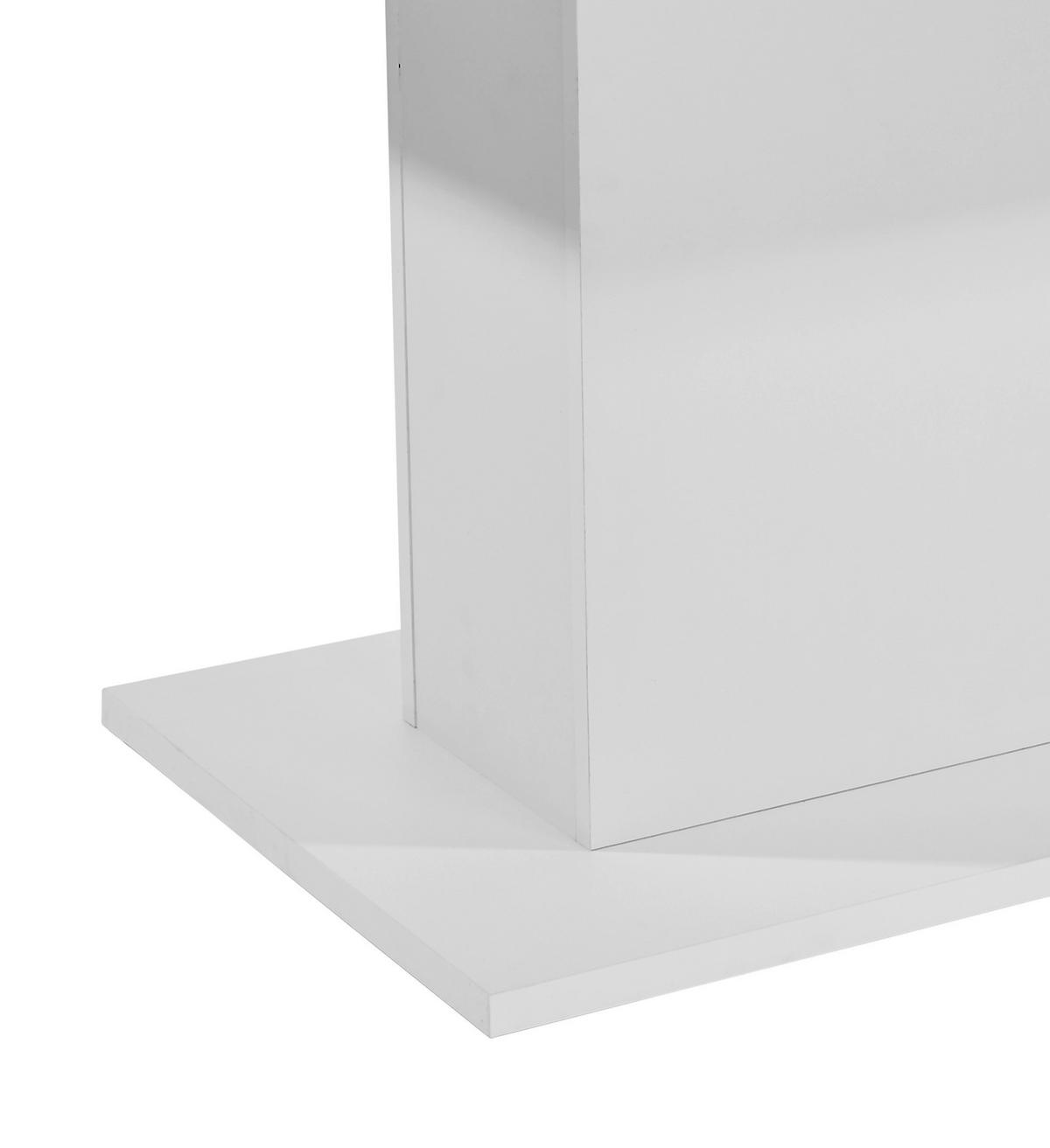 Esstisch Oskar 138x80 cm Weiß - Weiß, MODERN, Holzwerkstoff (138/76/80cm)