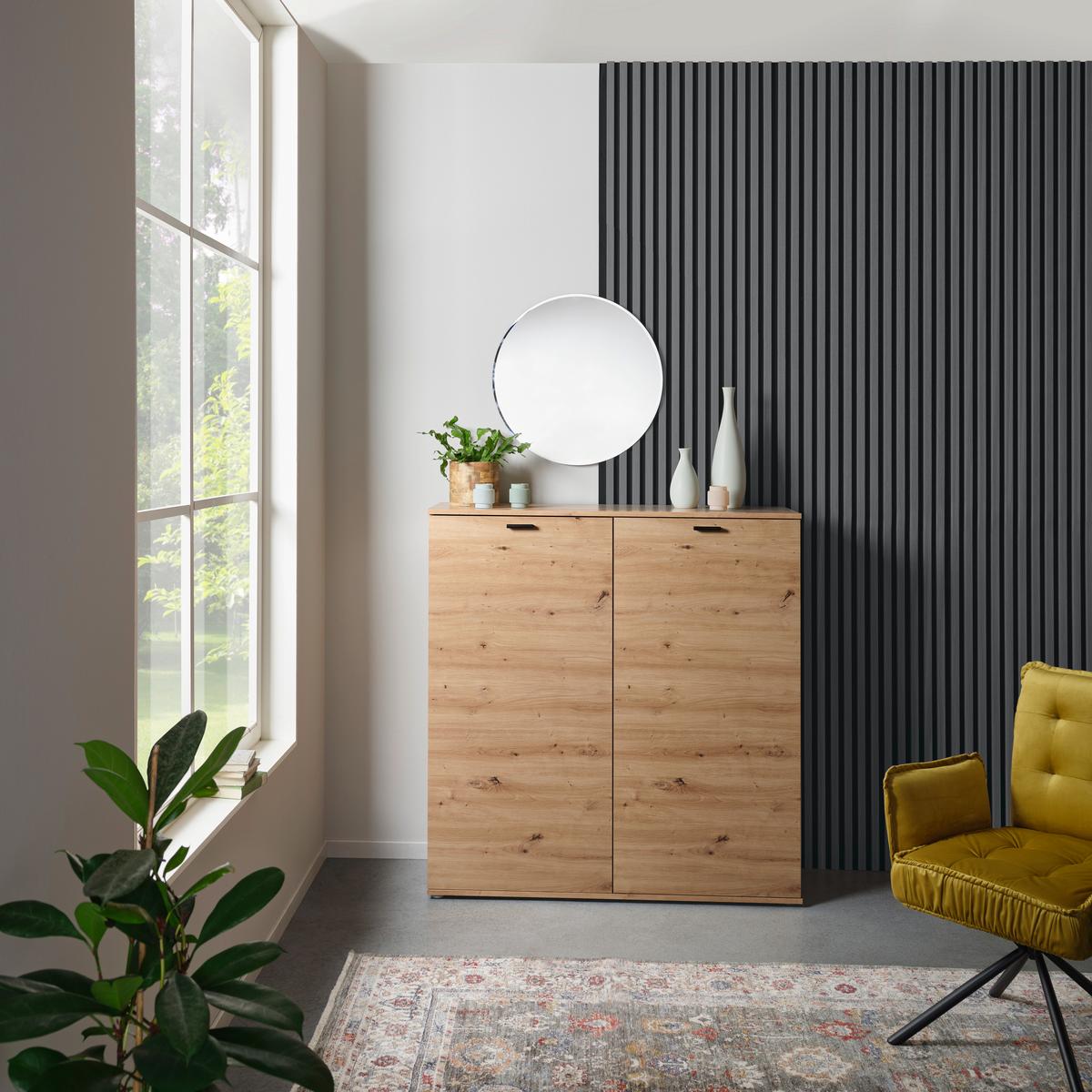 Falipanel Josef - sötét tölgy, Modern, műanyag/faalapú anyag (60/120/2cm)