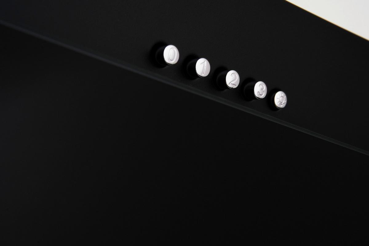 Küchenblock Capri Schwarz/Eiche Dekor B: 280 cm - Schwarz/Eiche Artisan, Basics, Glas/Holzwerkstoff (280cm) - MID.YOU