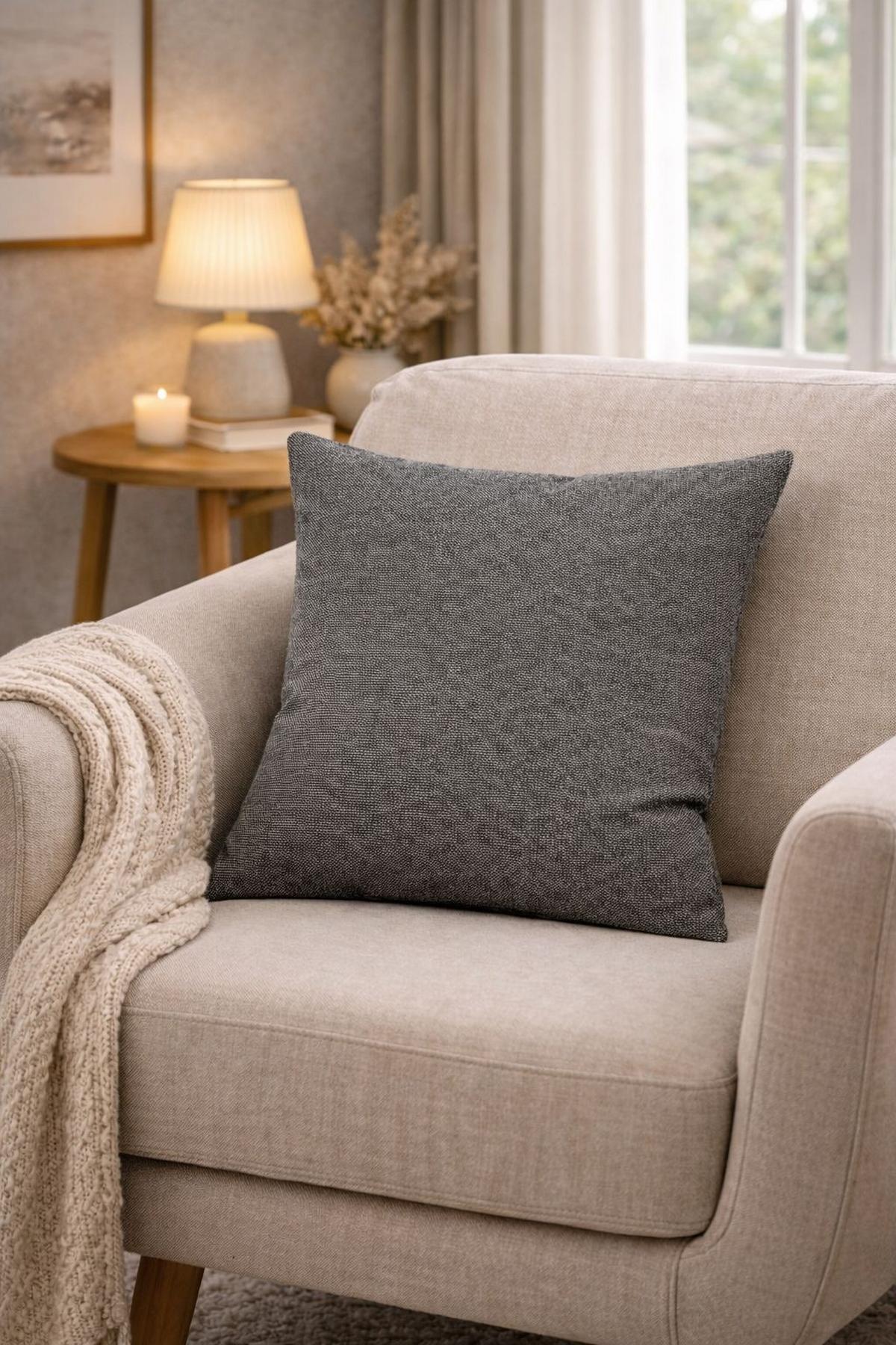 ZIERKISSEN Grau 40x40 cm - Grau, Basics, Textil (40/40cm)