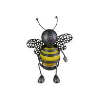 Solarleuchte Schwarz Gelb - Gelb/Schwarz, Basics, Kunststoff/Metall (21,5/17,5/25cm) - Globo