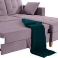 ECKSOFA Bergen - Flieder/Naturfarben, Design, Textil (231/160cm) - Luca Bessoni