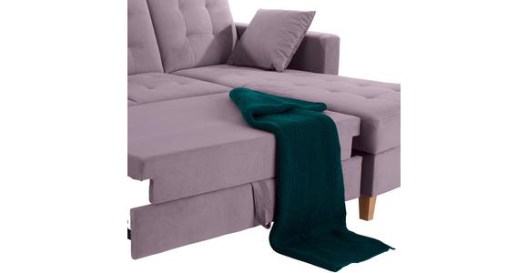 ECKSOFA Bergen - Flieder/Naturfarben, Design, Textil (231/160cm) - Luca Bessoni