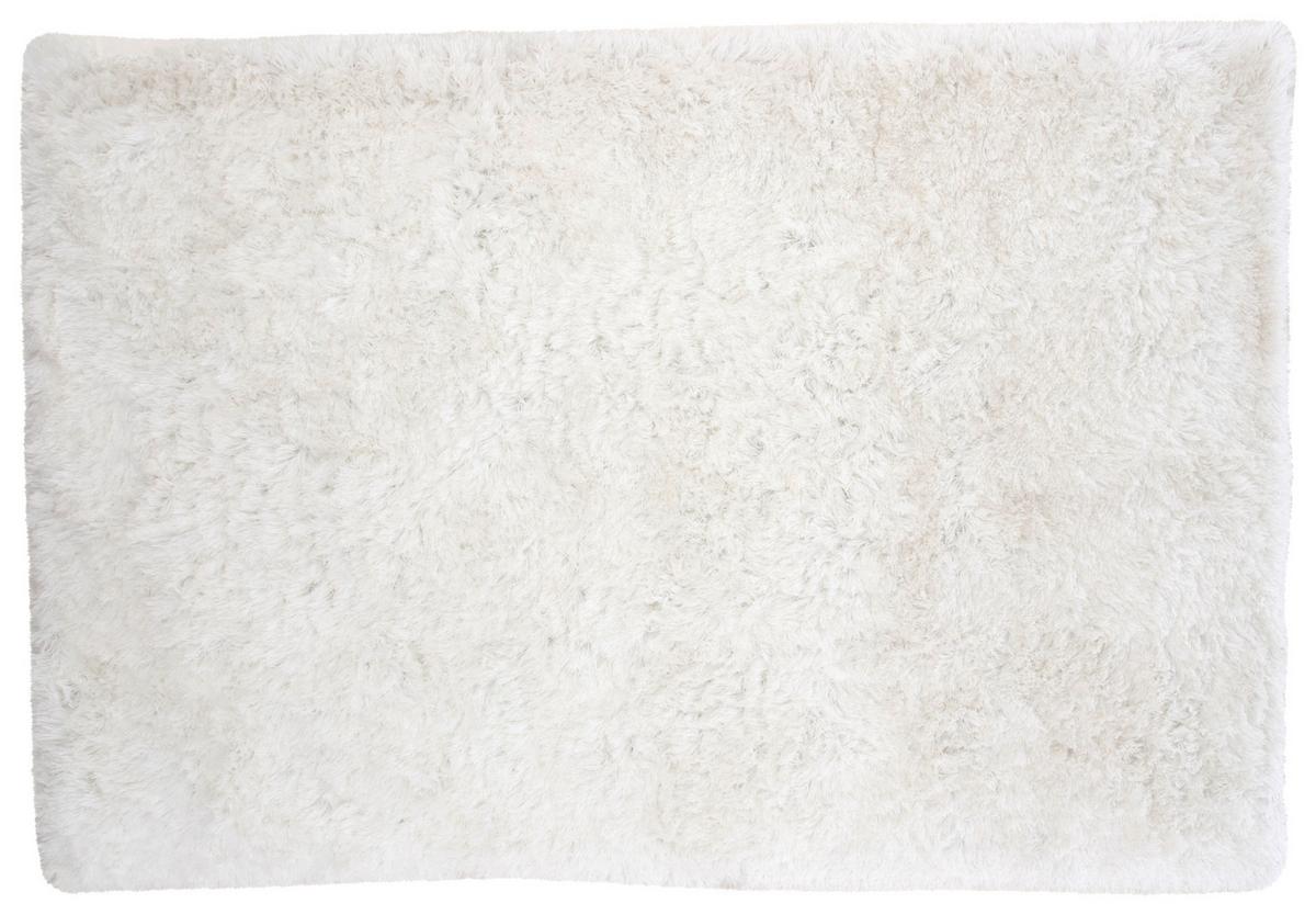 Hochflorteppich Weiß Grace 400x300 cm - Weiß, LIFESTYLE, Textil (400/300cm) - P & B
