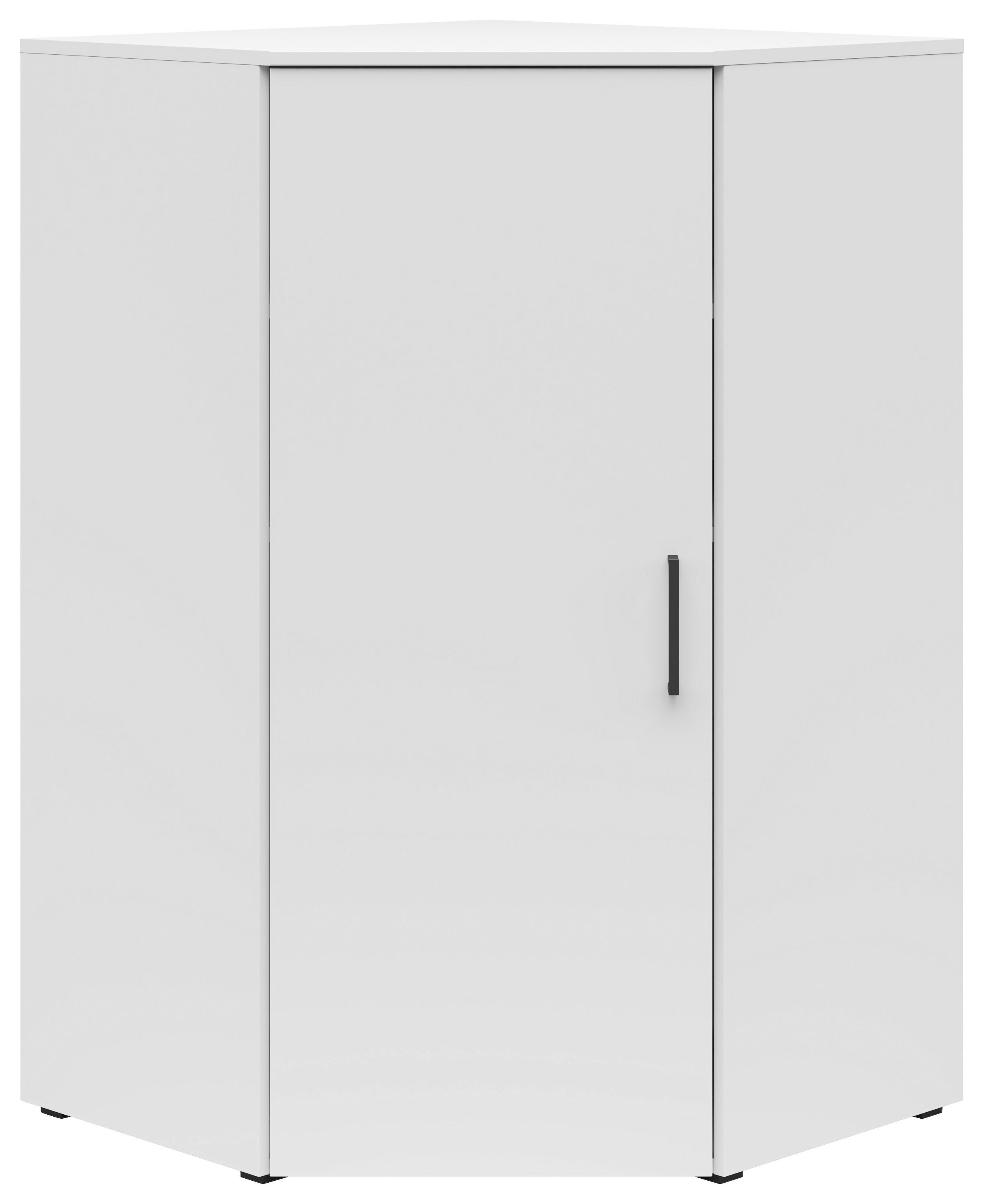 Rohová komoda MULTISTAURAUM - čierna/biela, Modern, kompozitné drevo/plast (101/115/79cm)