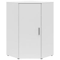 Rohová komoda MULTISTAURAUM - čierna/biela, Modern, kompozitné drevo/plast (101/115/79cm)