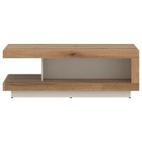 Dohányzóasztal Cut Out - kasmír/tölgyfa, Modern, faalapú anyag (105,6/37,2/68,1cm)
